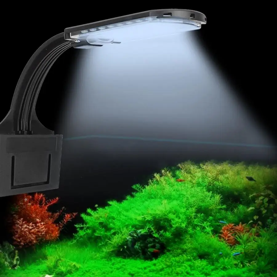 Супер-тонкий светодиодный светильник для аквариума с зажимом, светильник для выращивания растений, светильник для аквариума, аксессуары для аквариума 220 В CN