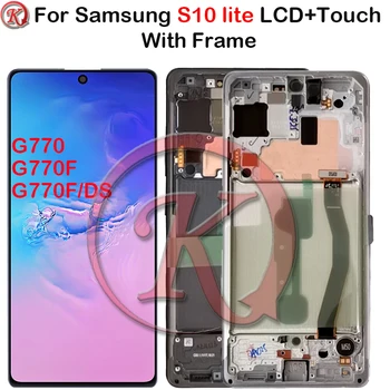 

AMOLED For Samsung S10 Lite LCD G770F Display Touch Screen Digitizer Assembly Replacement For G770 G770F/DS LCD