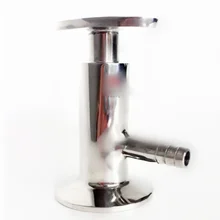 1," санитарный наконечник трехзажимной эллиптический Пробоотборный клапан для пищевой медицины из нержавеющей стали SS304 зажим Пробоотборный клапан