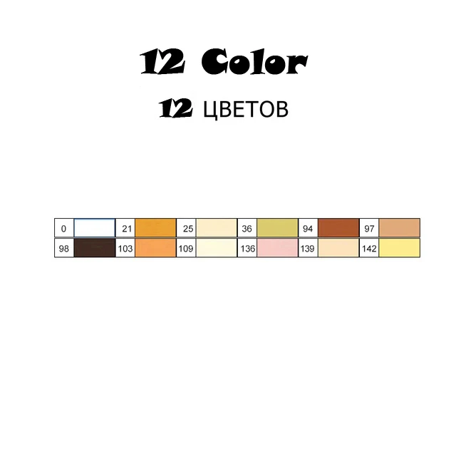 12 color set TouchFIVE эскизные маркеры, набор ручек, двойная головка, художественная краска, ручка для рисования, манга, маркер, раскраска, ящик, поставки, Студенческая ручная краска, ручка - Цвет: 12 color set