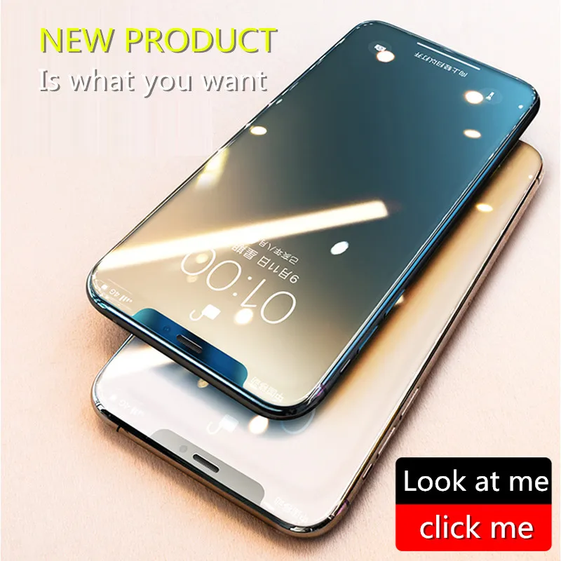 Neue Produkt Gehärtetem Glas Für iphone 6 6S 7 8 X XS XR XS Max Screen Protector Film Für iphone 11