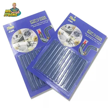 

12/Pcs Sewer Cleaning Rod Home Pipe Oil Contamination Cleaning Stick Powerful Dredging Drain Pipe Stop Clogs&Smelly Sinks
