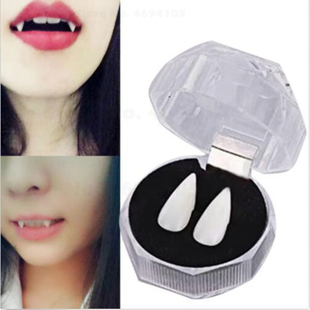 Bloodcurdling Vampire Werewolves Fangs Fake Dentures Teeth Costume Halloween