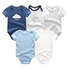 2022 Unisex 5PCS Baby Girl Clothes Cotton Bodysuits Newborn Baby Boy Clothes Cartoon Print Girls Baby Clothing Ropa Bebe ► Photo 3/6