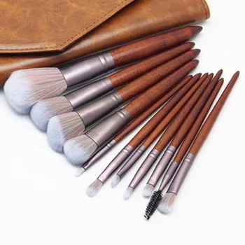 

Hot 11pcs Makeup Brushes Set Foundation Powder Blush Eye Shadow Lip Blend Wooden Handle Brush CNT 66