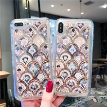 Funda de mármol Vintage con diseño de pez en relieve samsung galaxy s20 s10 lite s9 plus 8 Note 10 pro 9 de silicona dorada con purpurina arenas movedizas coque