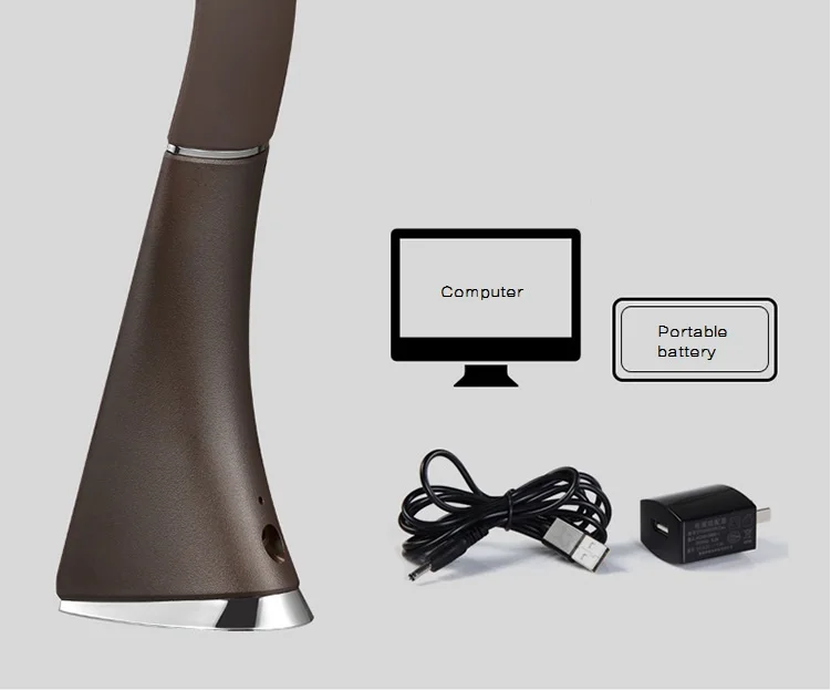 HoneyFly Leather Touch control СВЕТОДИОДНЫЙ Настольный светильник с светодиодный дисплеем, будильником и календарем, креативная Складная Настольная Лампа