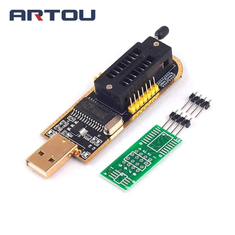CH341 24 25 серия EEPROM Flash BIOS USB программатор с программным обеспечением и Драйвером |