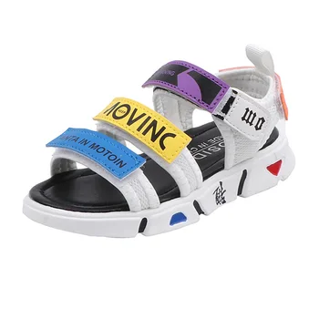 

2020 Summer Kid's Shoes Men's Shoes Sandals Hook & Loop Mixed Colors Casual Non-slip Beach