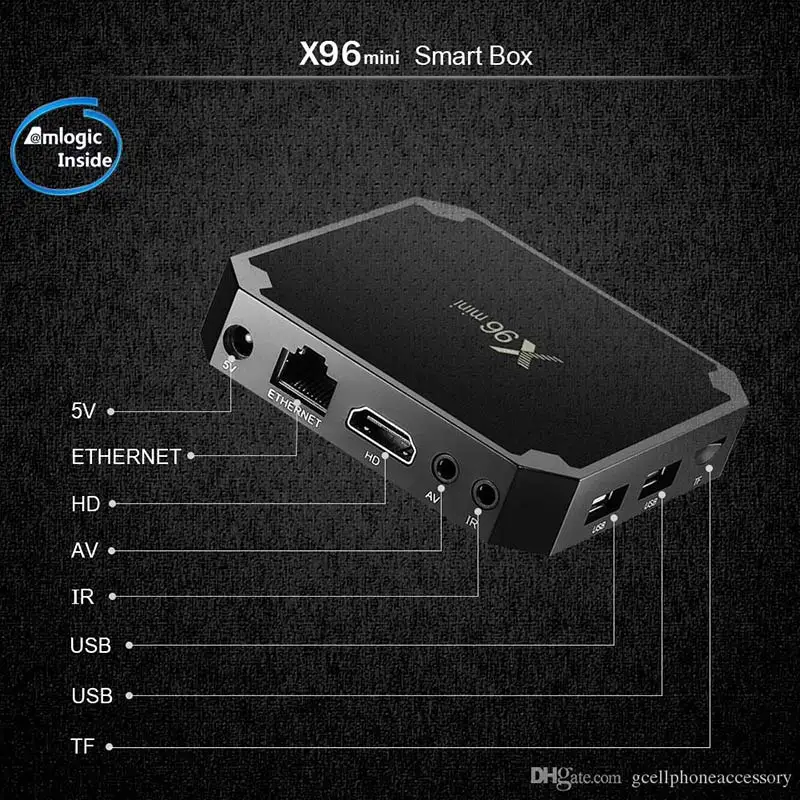 X96 мини арабский Android IP tv Box 1 ГБ 8 ГБ Amlogic S905W Smart tv Box Wifi QHD tv IP tv подписка Italia Европа французский IP tv Box