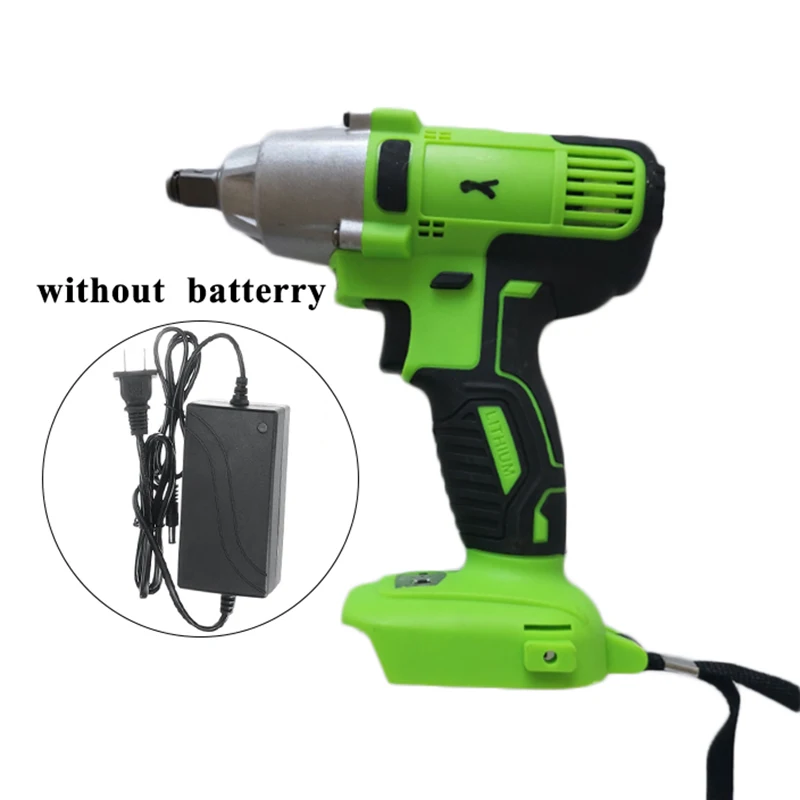 

128V Electric wrench 16000mah 0-3400 rpm Rechargeable Cordless Green 330Nm
