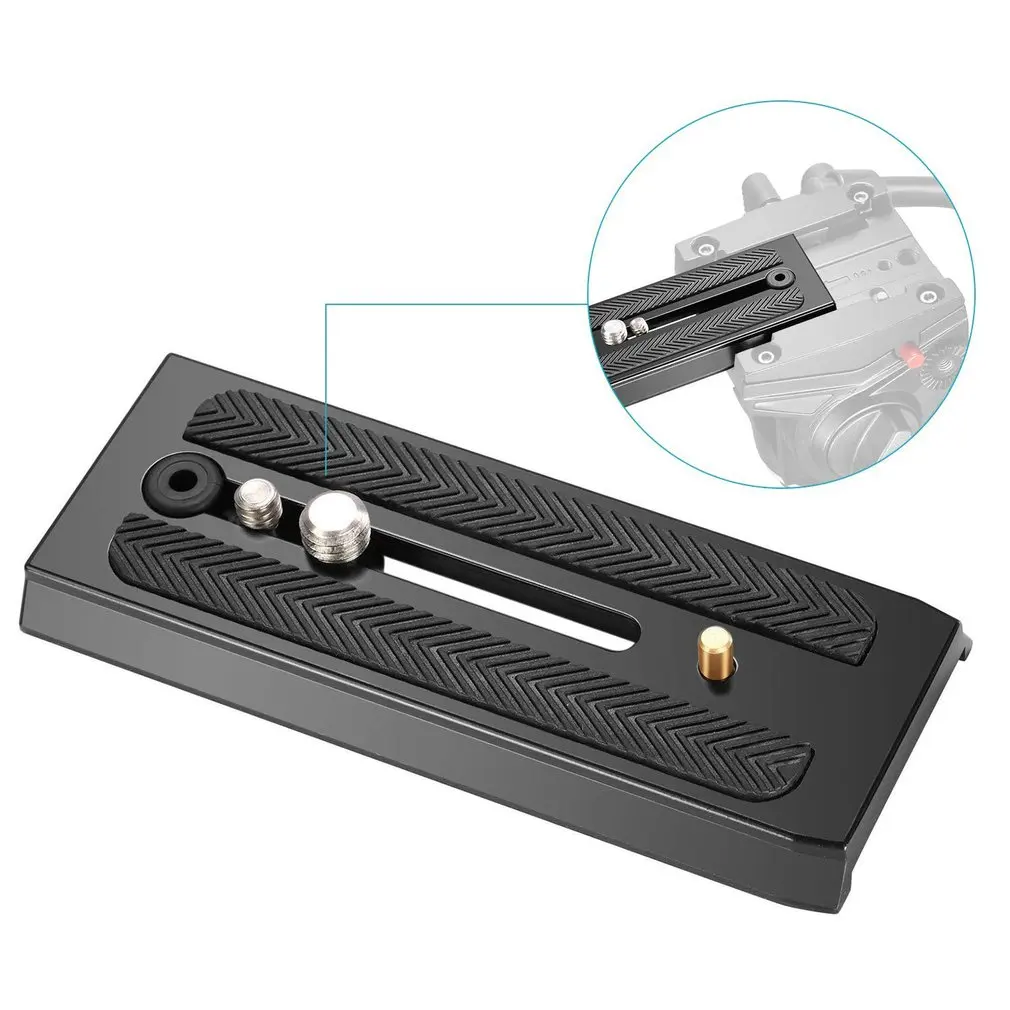 Quick Release Plate Assembly P200Clamp Adapter for Manfrotto 577 501 500AH 701HDV Q5 Camera Tripod Aluminum Quick Release Plate
