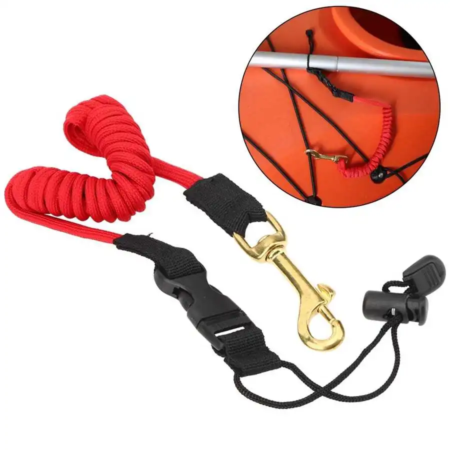 Safety Hand Rope Paddle StandUp Paddle Elastic Surfing Kayak Leash Rope 