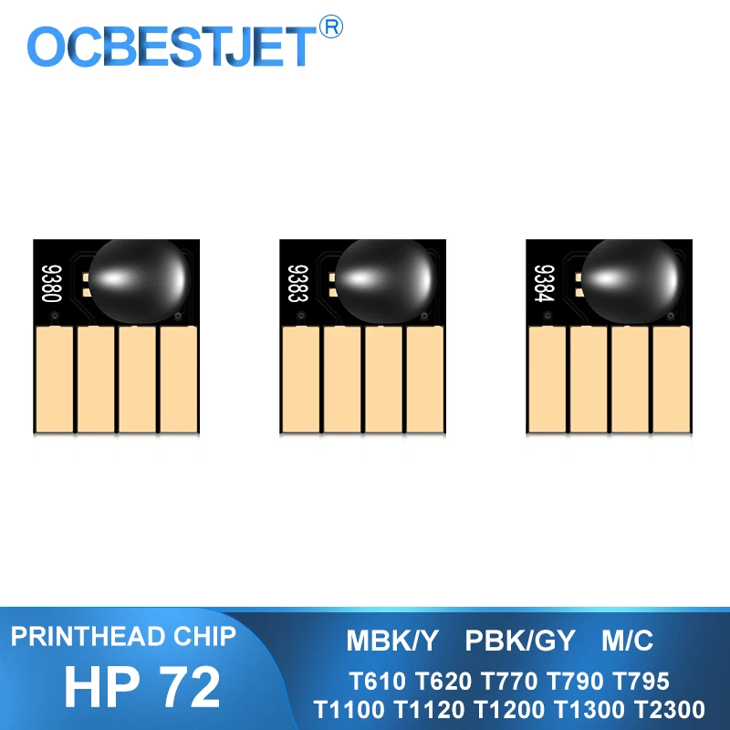 For Hp 72 Printhead Chip C9380a C9383a 