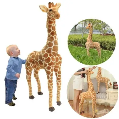 Гигантская игрушка жирафа большая плюшевая игрушка жирафа кукла Гигантский Большой чучело животные мягкая кукла Дети подарки большой плюшевый жираф Гигантский Большой Мягкий