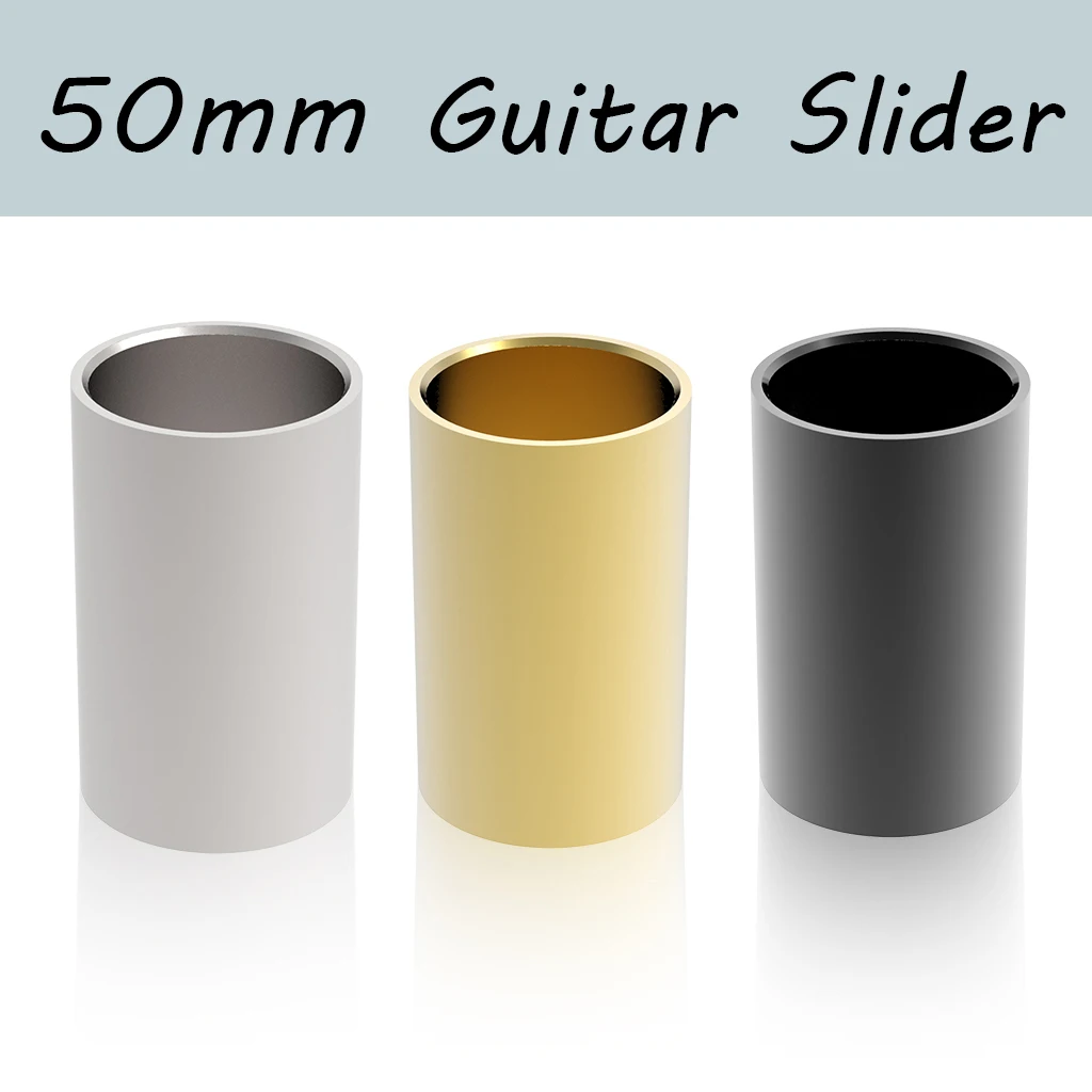 

1PC Electric Guitar String Slide Steel Finger Tube Knuckle Length 50mm