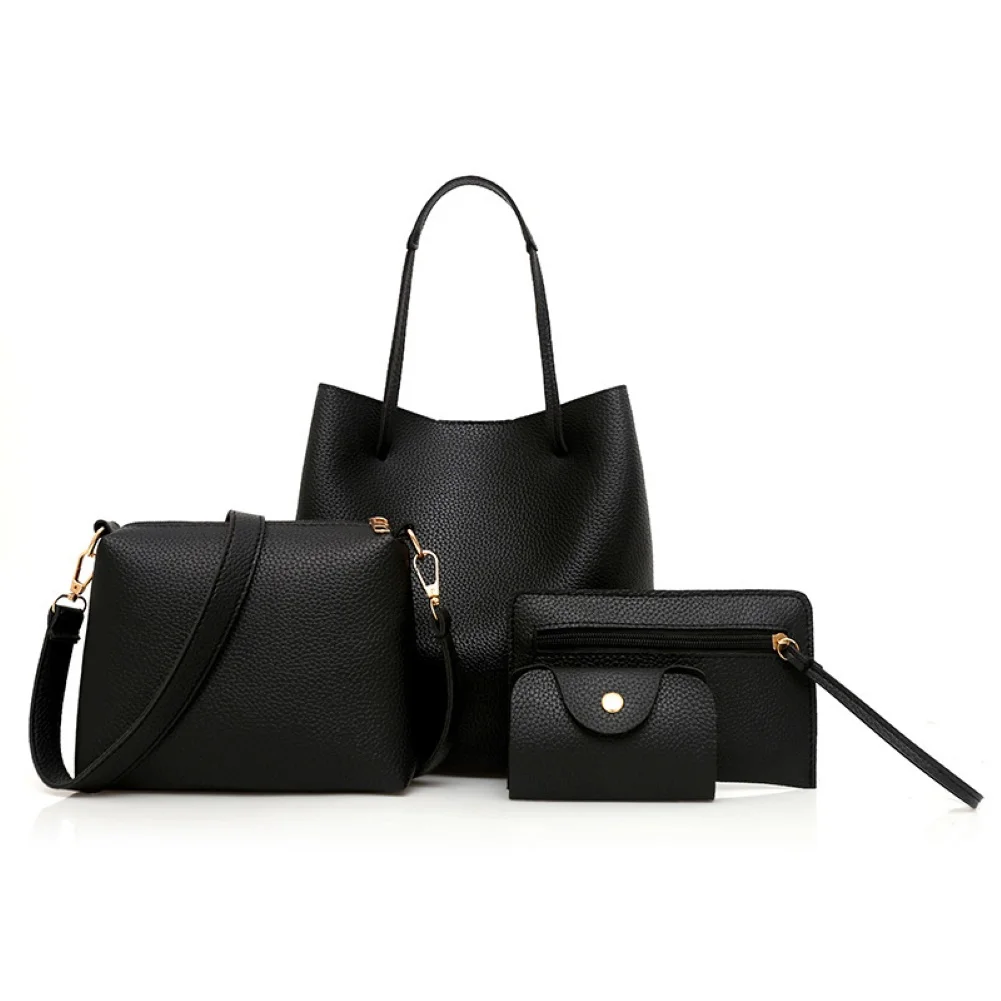 Fashion women's shoulder bag with small bag, Women bag sets with Purse set