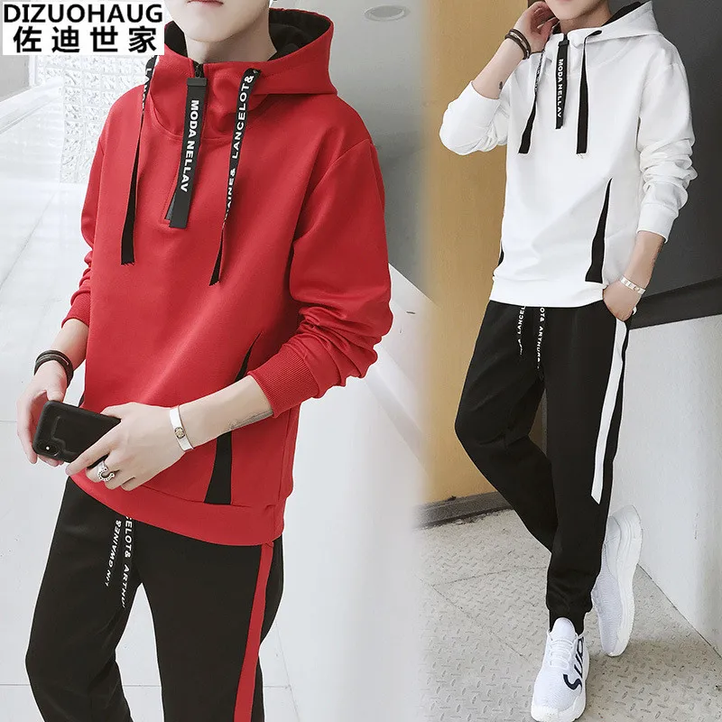 

MEN'S Casual Suit 2019 Spring New Style Long Sleeve Hoodie Gymnastic Pants Two-Piece Set Youth Men'S Wear