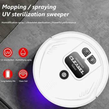 

UV Disinfection Smart ing Robot Vacuum Cleaner Floor Auto Suction er USB Rechargeable