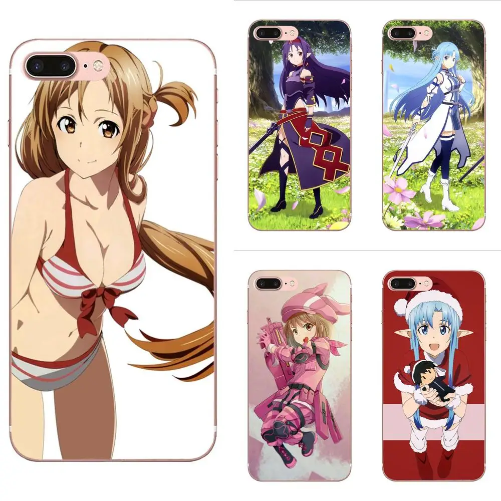 Sword Art Online Sao Аниме Манга для Xiaomi Mi3 Mi4 Mi4C Mi4i Mi5 Mi 5S 5X 6 6X 8 SE Pro Lite A1 Max Mix 2 Note 3 4|Бамперы| |