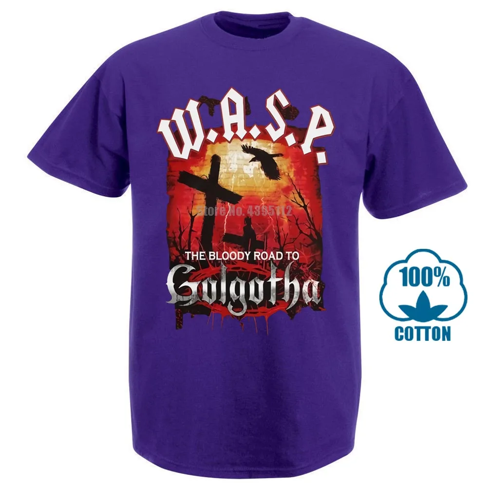 W A S P кровавая дорожная рубашка ОСА 011341 - Цвет: Фиолетовый