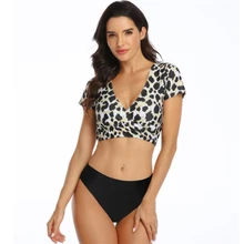 Одноцветный микро бикини, женский купальник, сексуальный леопардовый купальник, Женский змеиный принт, новинка, купальник, летний купальник, пляжная одежда, плюс размер xl