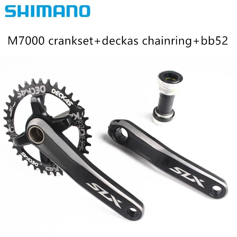 Шатун SHIMANO SLX M7000 с Deckas 96BCD 11 скоростная узкая широкая цепь 30T 32T 34T 36T 38T BB52 | Спорт и