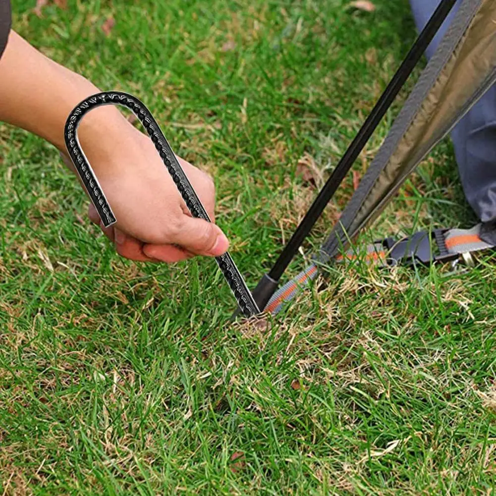 Steel Ground Stakes,J Hooks Anchors,Garden Stake Pegs For Camping Tents