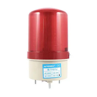 

Industrial 105-110dB Buzzer Siren DC 12V Red LED Warning Light Signal Tower Lamp