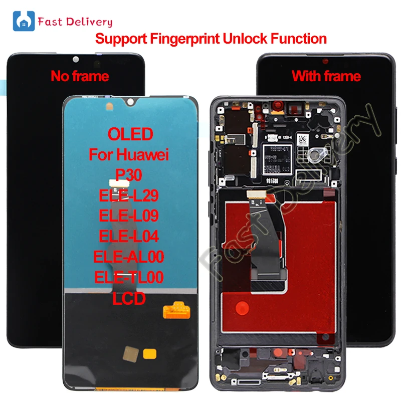 OLED для Huawei P30 ЖК дисплей сенсорный экран дигитайзер в сборе ELE L29 L09 L04 AL00 LCD|Экраны