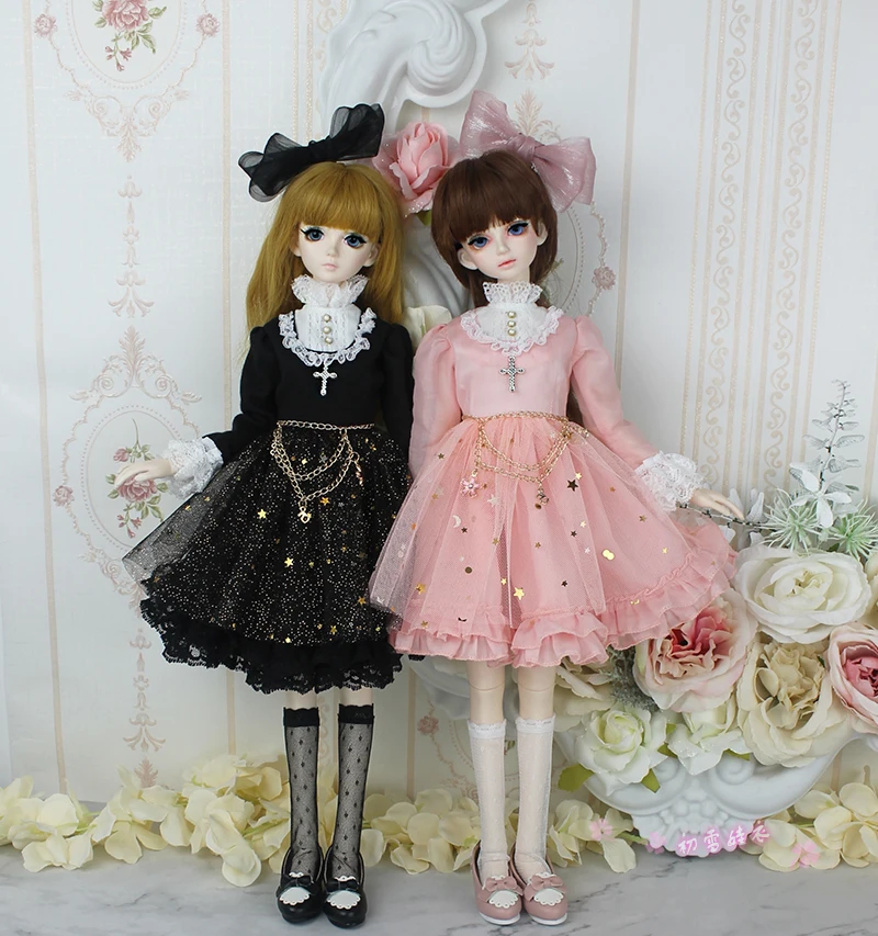 1/4 BJD Dolls Clothes Shoes Wig Socks Accessories Outfit for Dollfie   Doll 