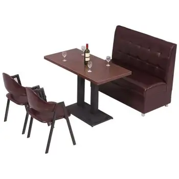

Tea shop coffee brown a-shaped chair iron simple restaurant burger snack fast food barbecue restaurant dining table