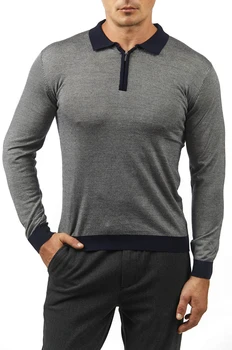 

Billionaire Sweater Cashmere men's 2020 winter new business Solid color Embroidery big size zipper high-quality free shipping