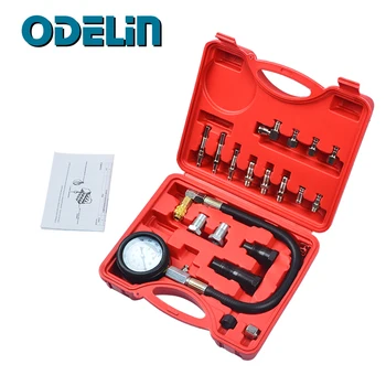 

Diesel Engine Compression Tester Kit Engine Pressure Gauge 0-1000psi TU-15A