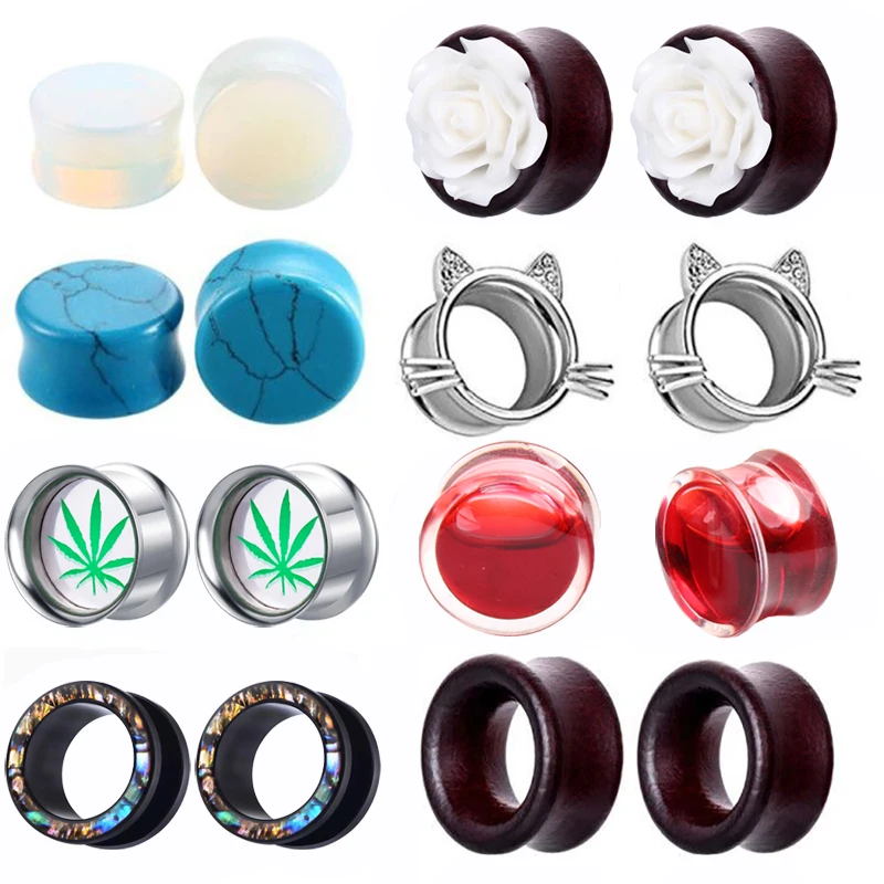 Винт длинные в форме слезы манометр драгоценный камень кулон тоннели и пробки