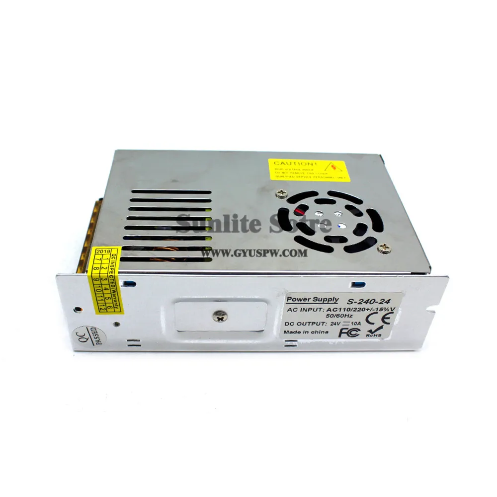 Импульсный источник питания 24 в 10 А 240 Вт трансформаторы 220 В 110 В AC DC24V источник питания s для камеры видеонаблюдения Stpper CNC светодиодный светильник