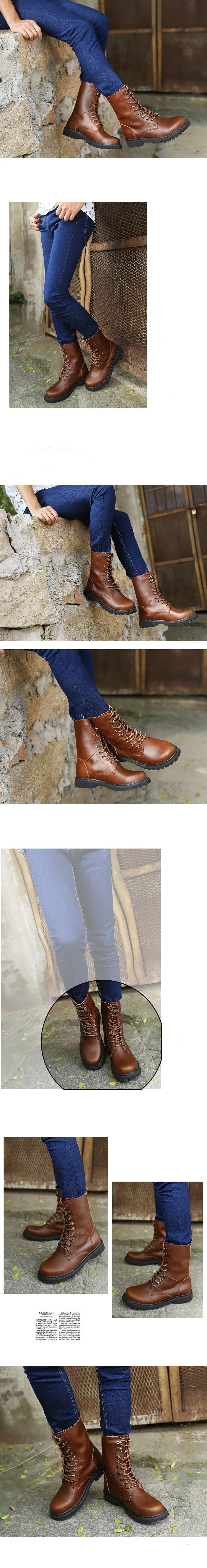 genuine leather Men middle boots winter half boots classic designer man lace up shoes wearproof man snow shoes zy573
