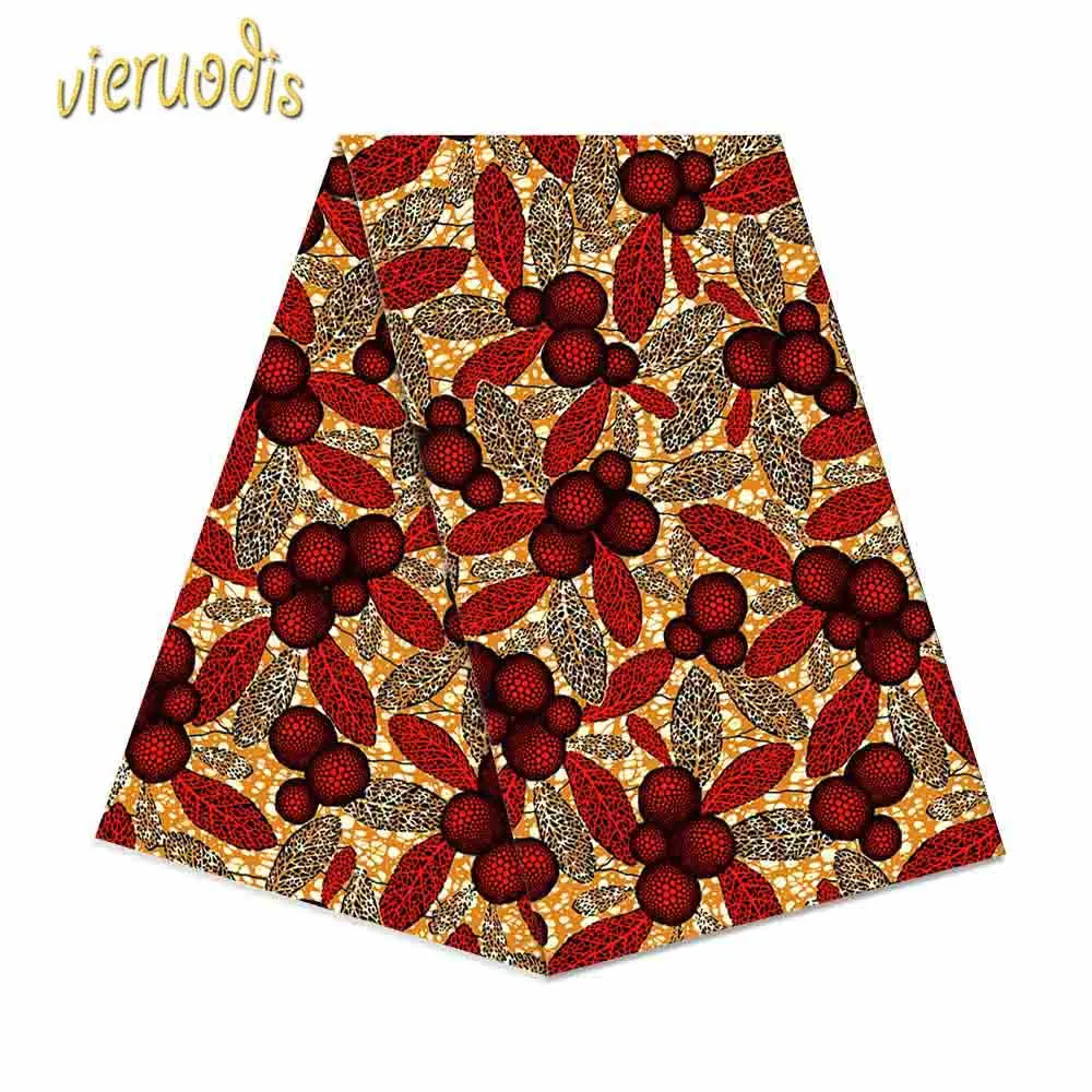 6 ярдов Африканский Воск Принты Ткань Голландский хлопчатобумажная ткань Дашики настоящий цветочный батик для платья A000542