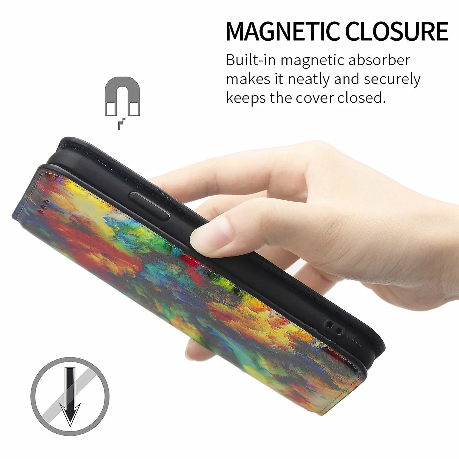 samsung cute phone cover Colorful Leather Flip Case For Samsung Galaxy S20 S21 Ultra 5G S9 S10 Plus S20 FE Magnetic Phone Wallet Book Cover Card Holder samsung flip phone cute