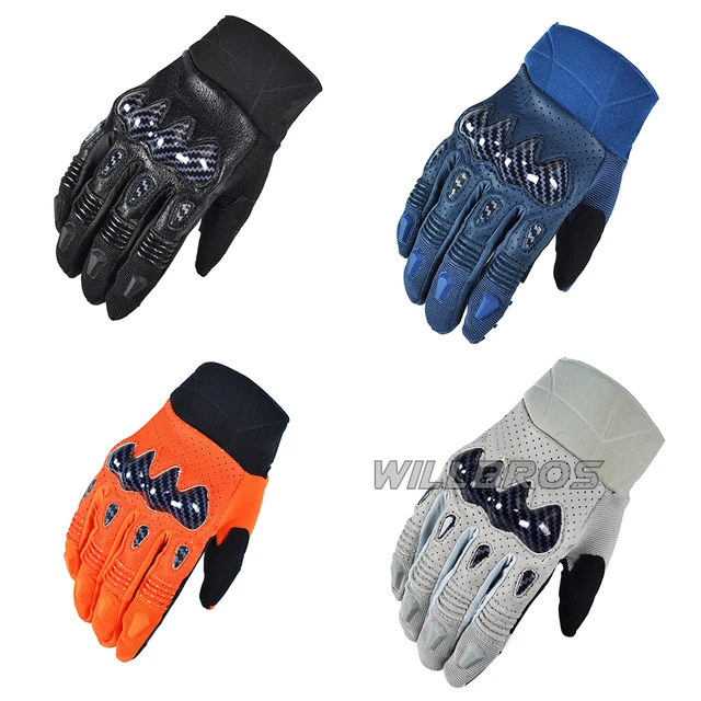 Delicate Fox Bomber Gloves Mountain Bicycle Off-road Leather Guantes MTB  BMX ATV Bike Riding Cycling Enduro Luvas For Men - AliExpress