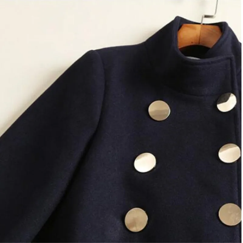 Fashion Plus Size Winter Coat Women Long Wool Coats High Quality Double Breasted Woolen Jacket Poncho Autumn Cashmere Coat Lady