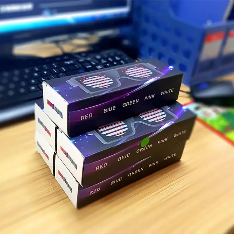 8 режимов светящиеся солнцезащитные очки быстрая вспышка USB Led вечерние зарядка