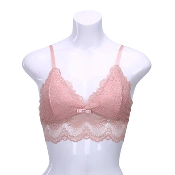 

Sexy Woman Bra Floral Lace Bra Wire Free Bralette Lingerie Female Seamless Unpadded Brassiere Intimates s-xl