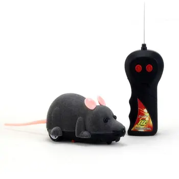 

Funny Cat Electric Toy Wireless Remote Control Simulation Mouse with Pink Ear Y5GA