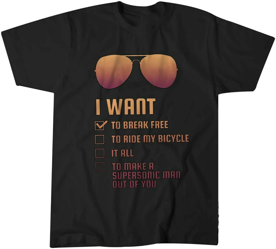 Футболка с надписью «I Want It All I Want To Break Free queen Songs» Футболка мужская футболка для детей 0849 футболка