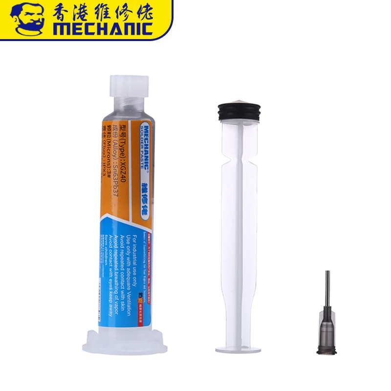 MECHANIC XG-Z40 Solder Paste Flux Tin Cream Welding Solder For BGA Reballing Stencil Soldering Rework Tools star wars welding helmet