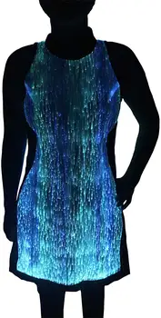 

LED RGB New Years Gift Glow in The Dark Birthday Party Dress Elegant Evening Dance Wear Music Festival Clothing