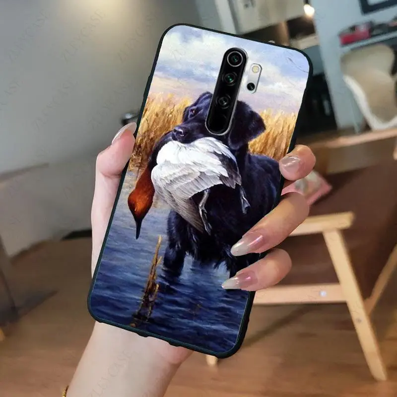 Hunting Dog Black Soft Shell Phone Cover for redmi note8pro note7 note5 note6pro 7A 8A 8 note9s Note 8t note9pro Coque Shell 