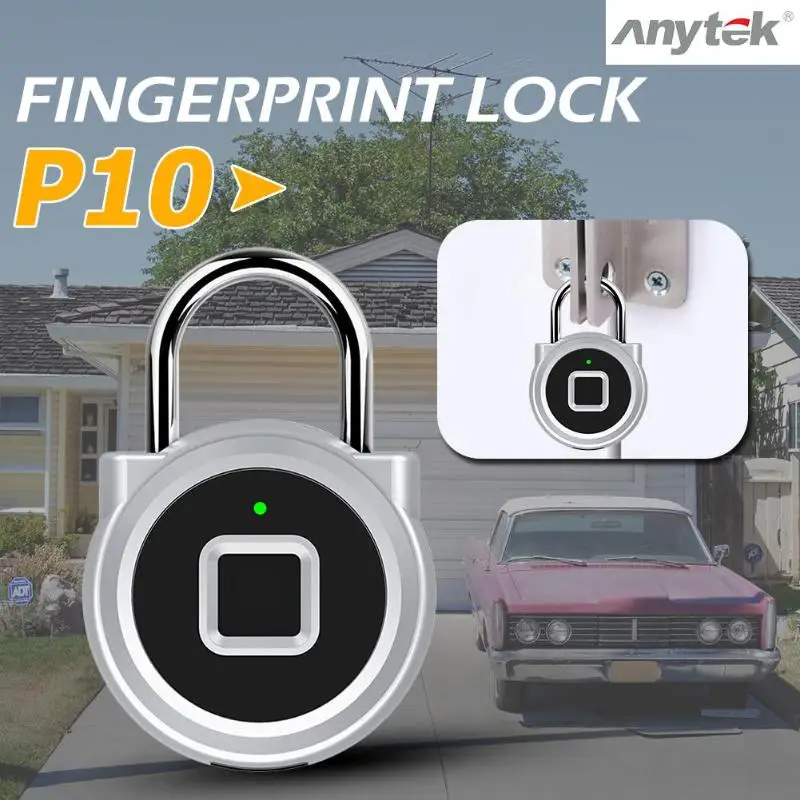 Anytek P10 USB Перезаряжаемый замок отпечатков пальцев электронный замок безопасности двери полупроводниковый технология индукции отпечатков пальцев