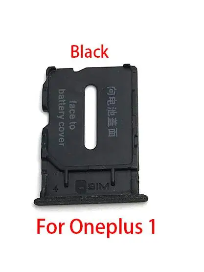 Oneplus 1 Black Лоток для sim-карт высокого качества для One Plus 5 A5000 5T A5010 6 A6000 6T A6010 7 Pro X 2 3 держатель sim-карты адаптер для sim-карты - Цвет: Oneplus 1 Black
